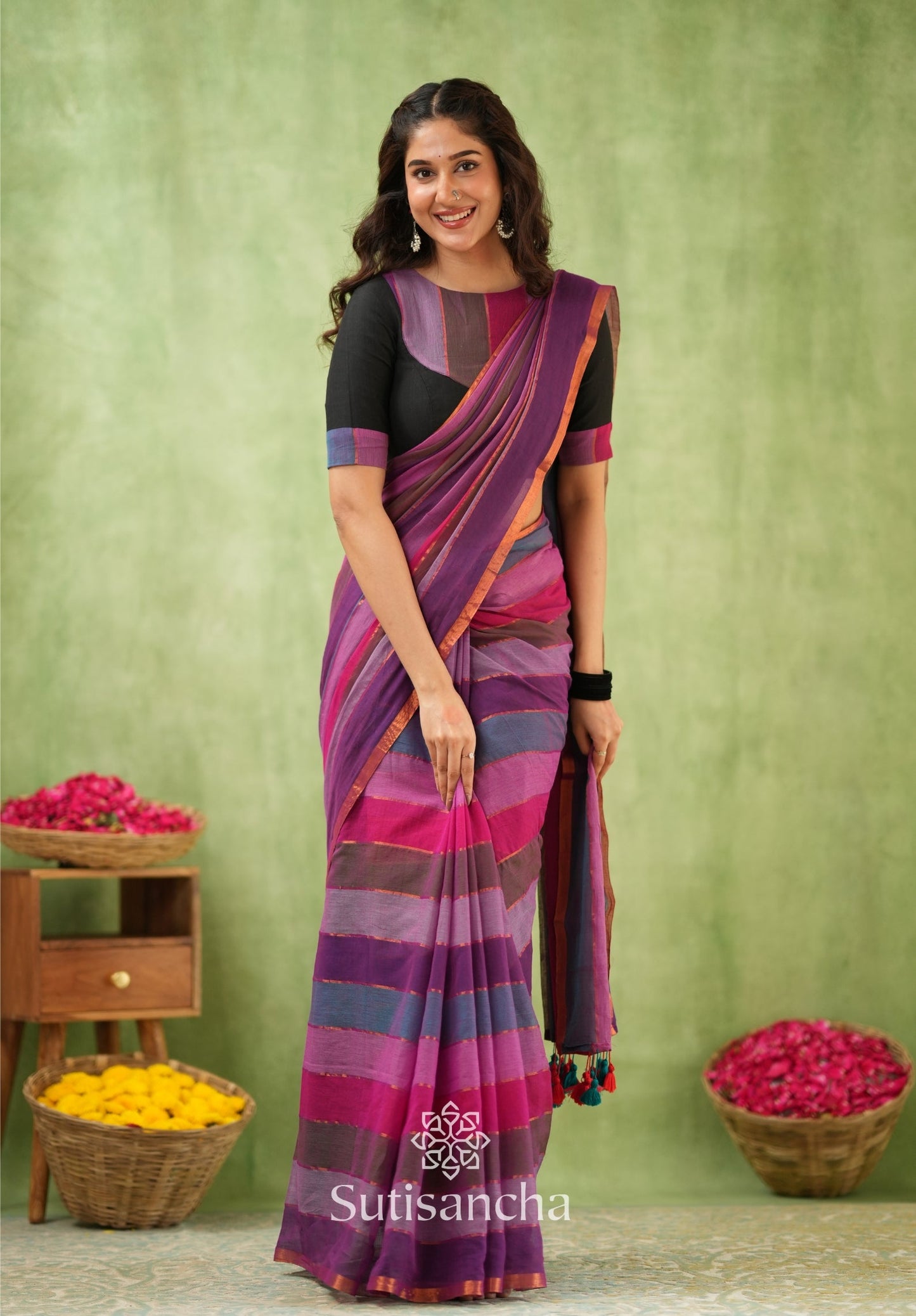 Dhiyona SS Threads of Joy – Multicolor Mul Cotton Magic