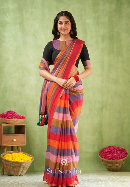 Dhiyona SS Threads of Joy – Multicolor Mul Cotton Magic