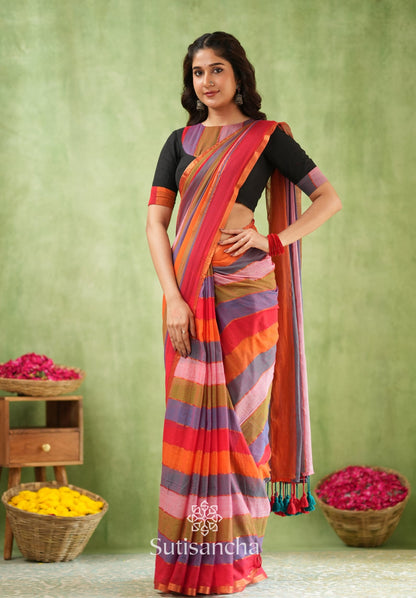 Dhiyona SS Threads of Joy – Multicolor Mul Cotton Magic