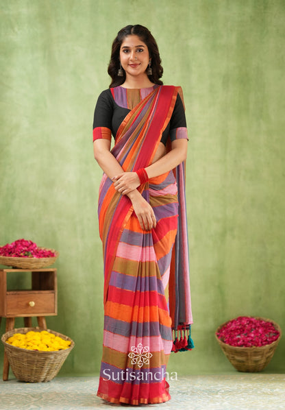 Dhiyona SS Threads of Joy – Multicolor Mul Cotton Magic