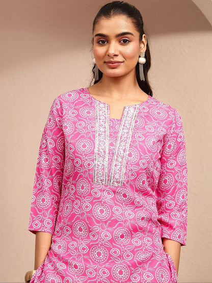 Women Ethnic Motifs Printed Regular Thread Work Kurta with Trousers & With Dupatta