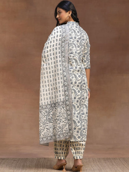 Women Ethnic Motifs Printed Regular Sequinned Kurta with Pyjamas & With Dupatta