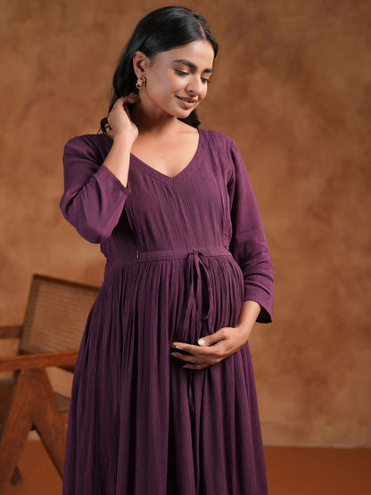 Dhiyona AY Women's Fit & Flared Maternity Ethnic Dresses