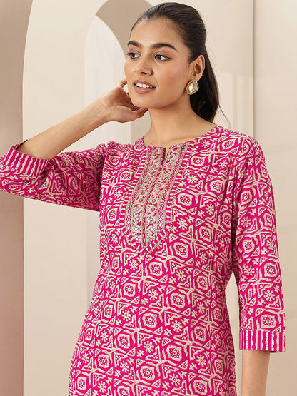Women Ethnic Motifs Printed Regular Mirror Work Kurta & Trousers With Dupatta