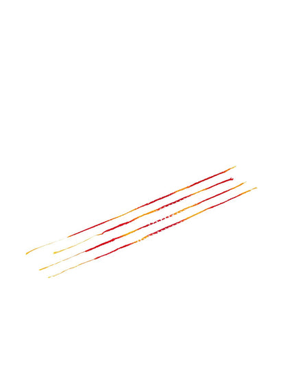 Dhiyona Set Of 4 Artifiicial Beaded Thread Rakhis With Roli Chawal Chandan & Mishri