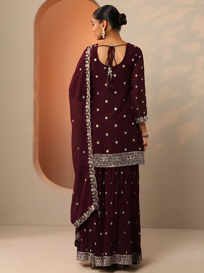 Dhiyona LL Women Ethnic Motifs Embroidered Kurta with Palazzos & Dupatta