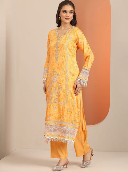 Dhiyona LL Women Floral Embroidered Kurta with Palazzo & Dupatta