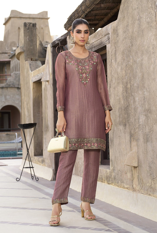 AutumnLane Rajshree Caramel work co-ord set