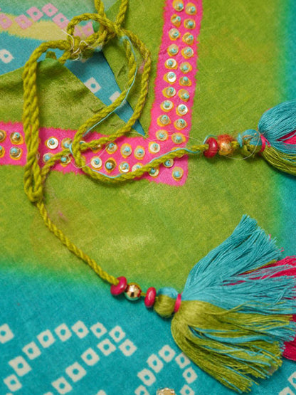 Embroidered Straight Kurta With Trousers & Dupatta