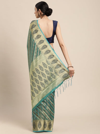 Dhiyona GR Women's Natasha Tiffany Blue Organza Saree