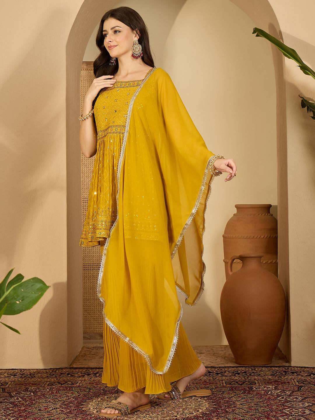 Women Yellow Kurta Sets