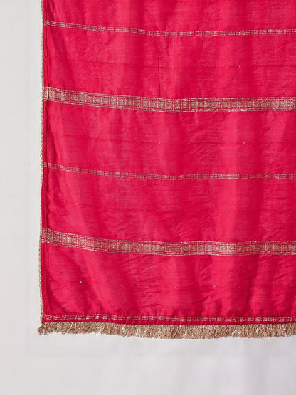 Dhiyona SN Floral Embroidered Kurta with Palazzos & Dupatta