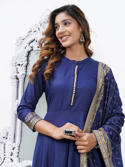 Dhiyona KL Women Floral Printed Regular Kurta with Palazzos & With Dupatta