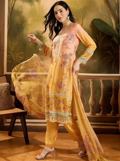 Women Embroidered Kurta Set