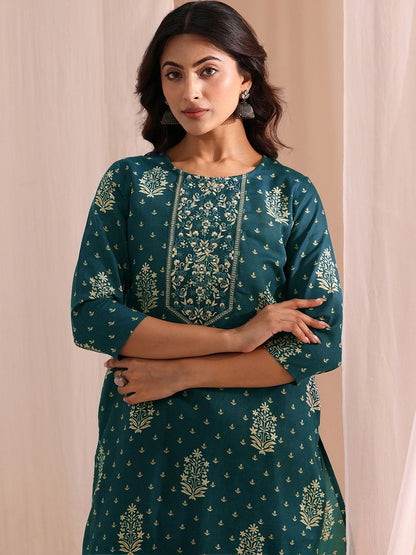 Women Floral Printed Regular Kurta with Trousers & With Dupatta