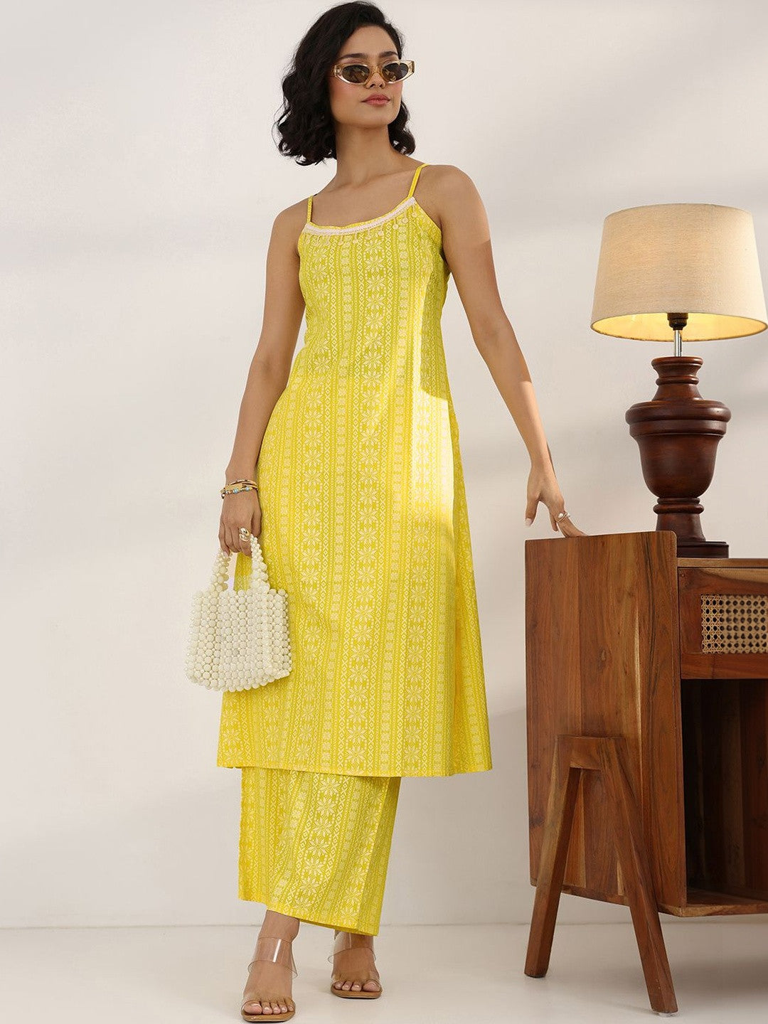 Women Ethnic Motifs Printed Regular Kurta with Palazzos