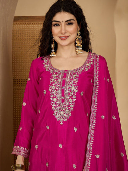 Women Ethnic Motifs Printed Kurta with Palazzo & Dupatta