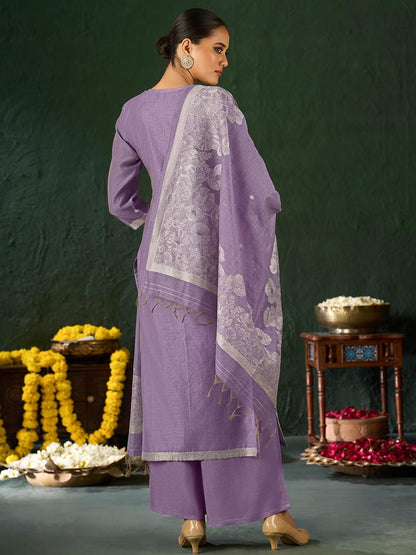 Dhiyona KL Women Floral Embroidered Regular Thread Work Kurta With Palazzos & Dupatta