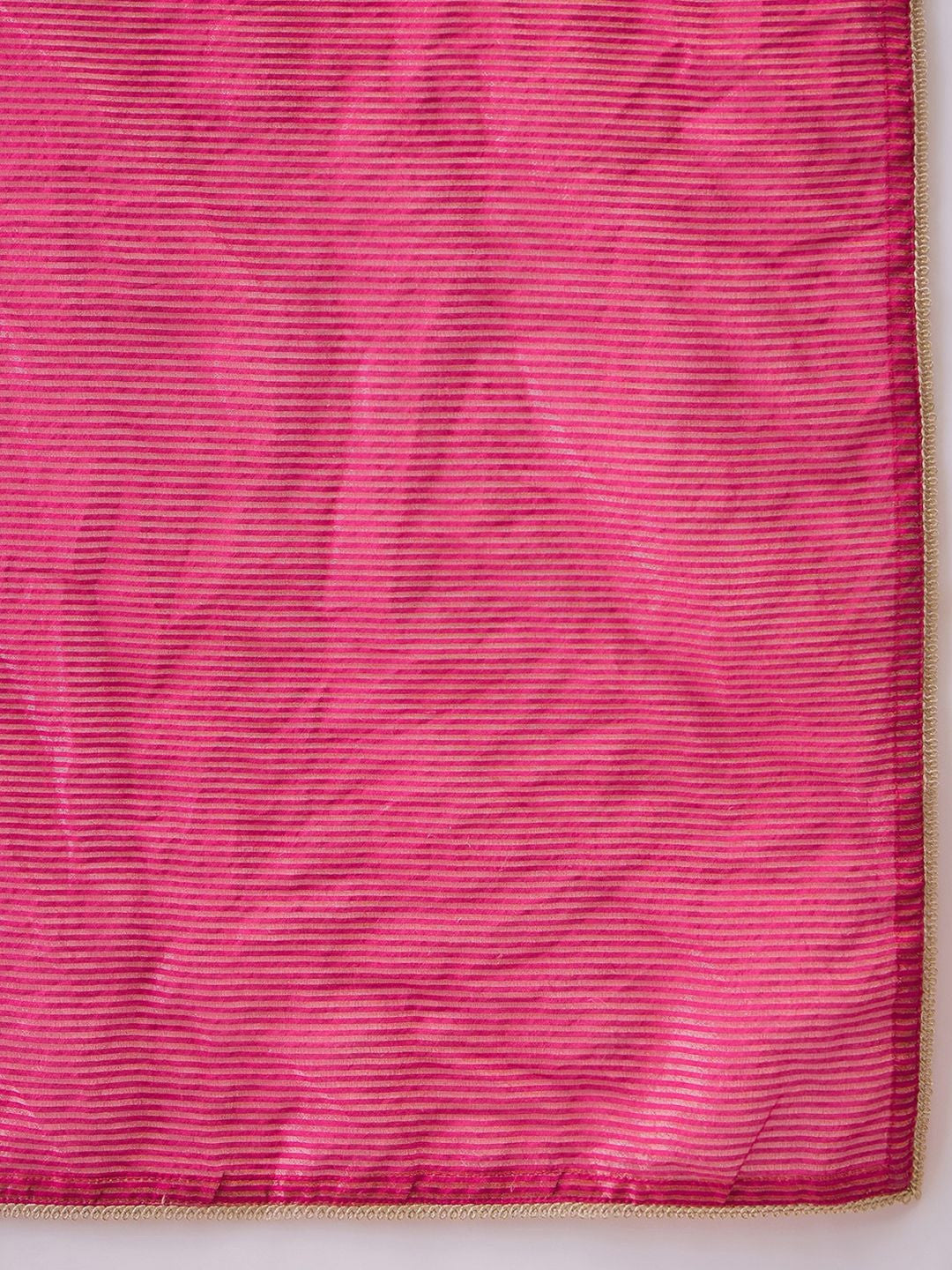 Woven Design V-Neck Kurta & Trousers Kurta Set