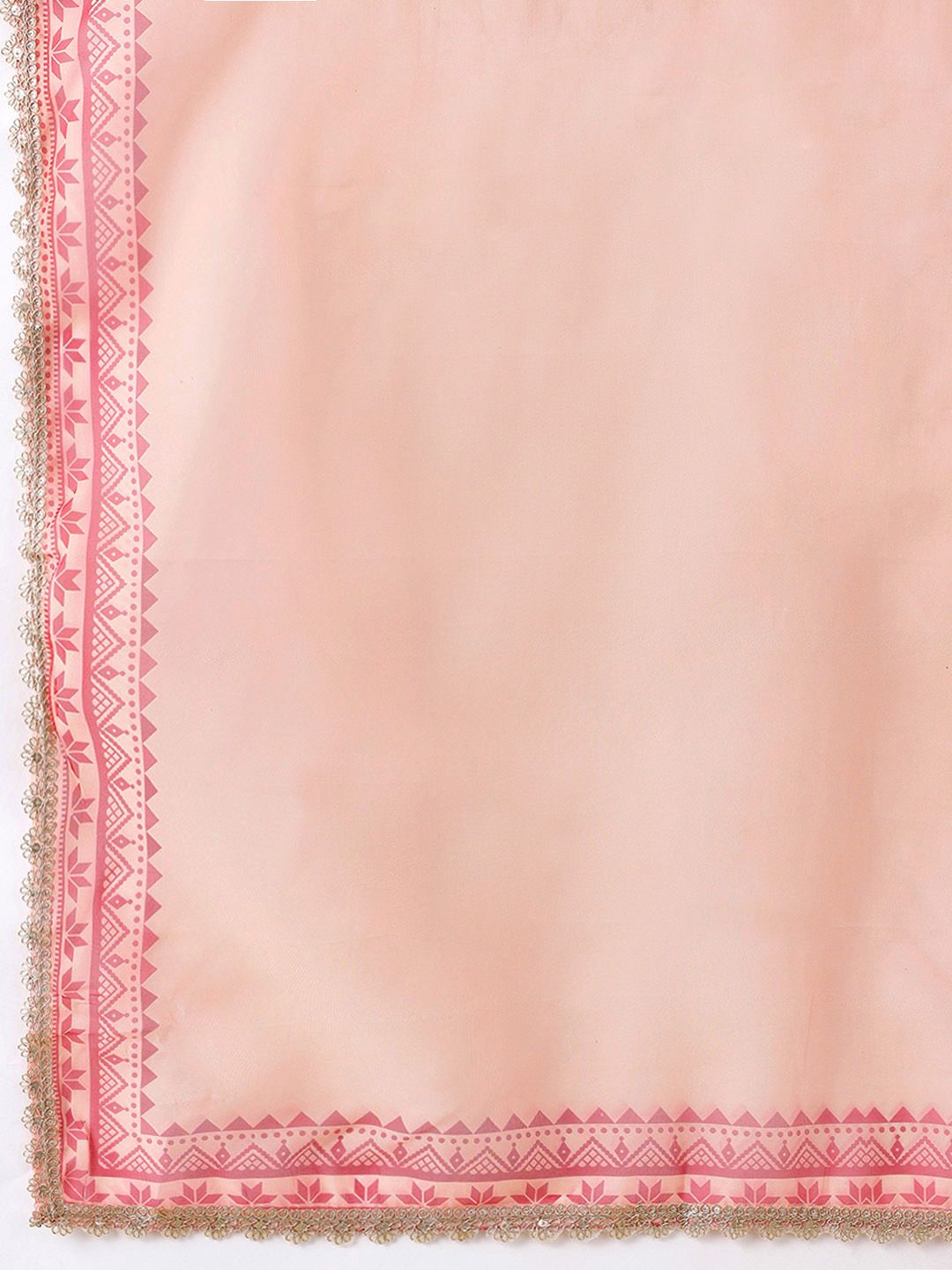 Dhiyona AN Floral Foil Printed Gotta Patti Detail Kurta with Sharara & Dupatta
