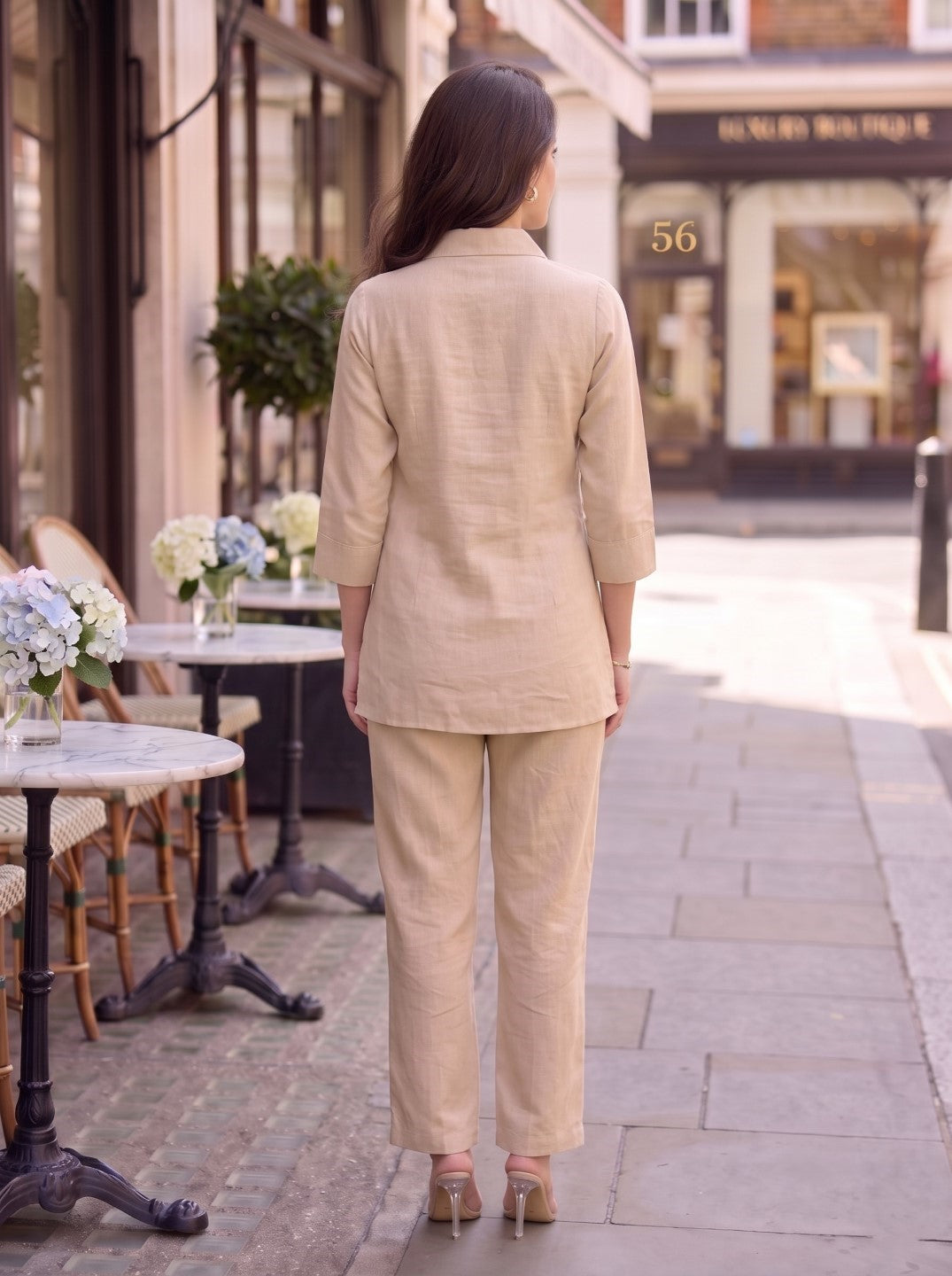 Hiral Tan Embroidery Co-ord Set