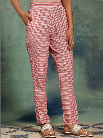 Women Ethnic Motifs Printed Regular Kurta with Trousers & With Dupatta