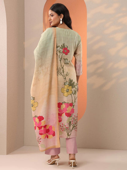 Women Floral Printed Kurta with Trousers & Dupatta