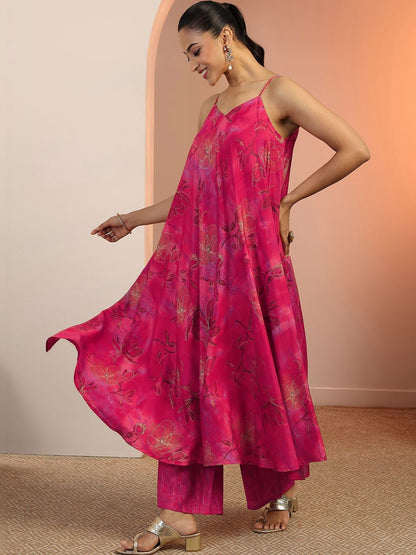 Women Floral Printed Regular Kurta with Palazzos