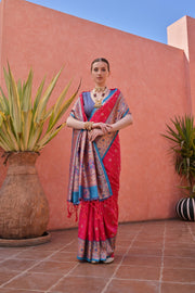 Women Paithani Nisha Rani Saree With Unstiched Blouse