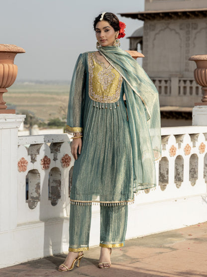Pavni Jade Full Handwork Suit Set