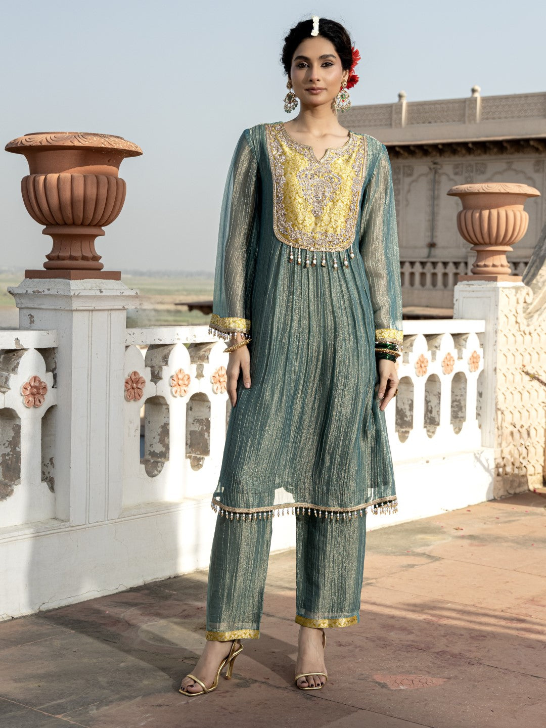 Pavni Jade Full Handwork Suit Set