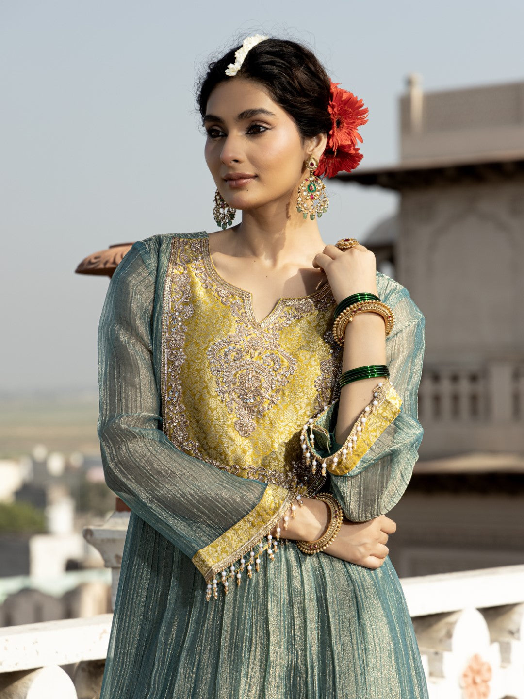 Pavni Jade Full Handwork Suit Set