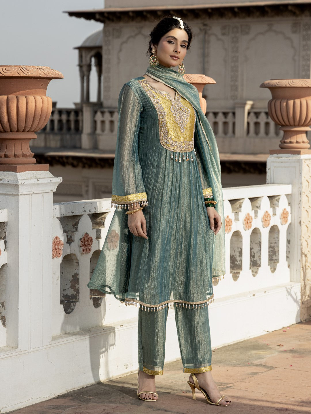 Pavni Jade Full Handwork Suit Set