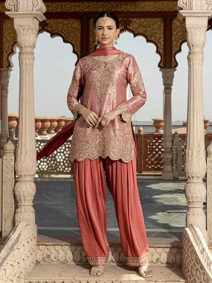 Pavni Rose Full Handwork Farshi Suit Set