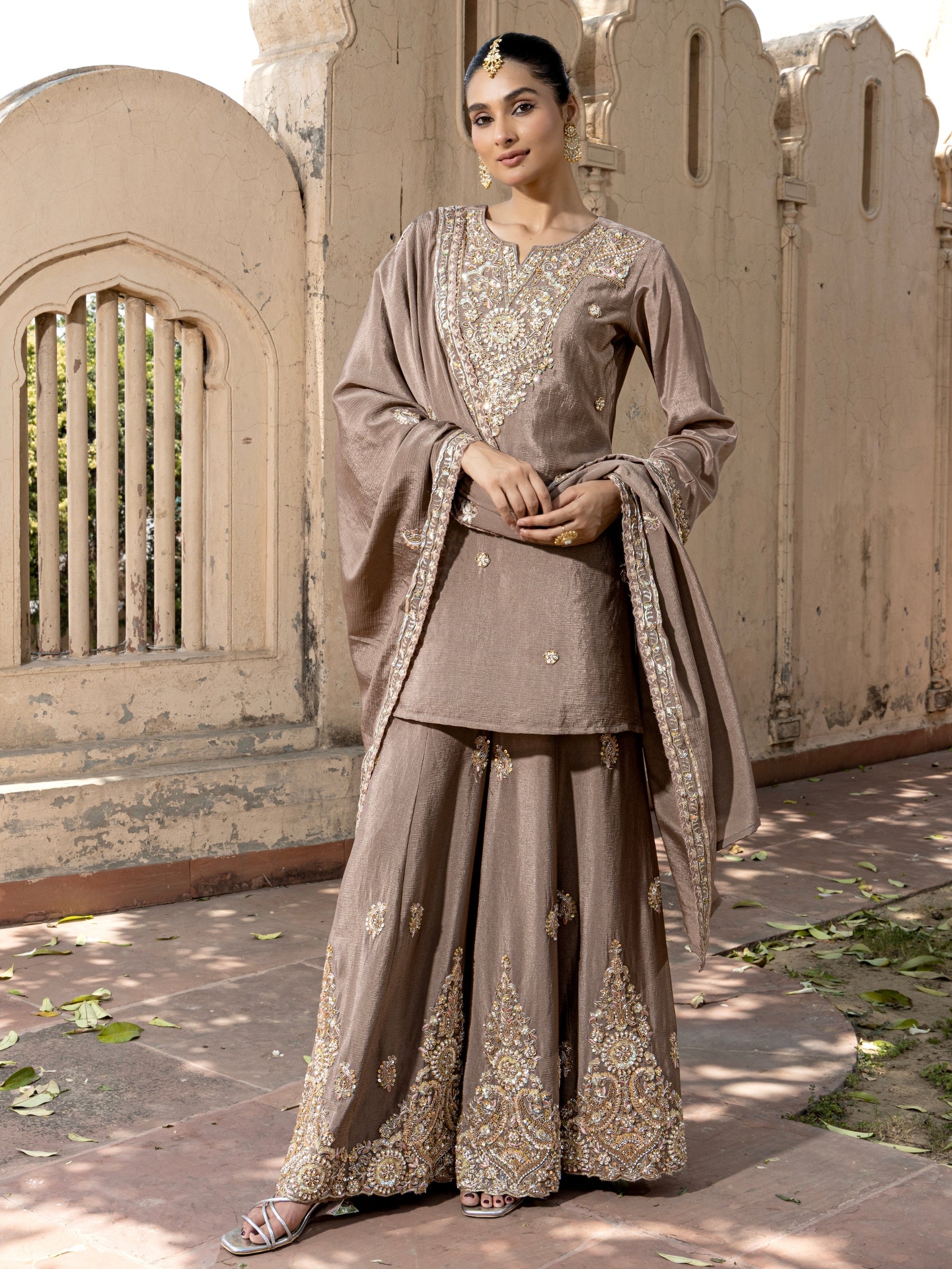 Pavni Russet Full Work Suit Set