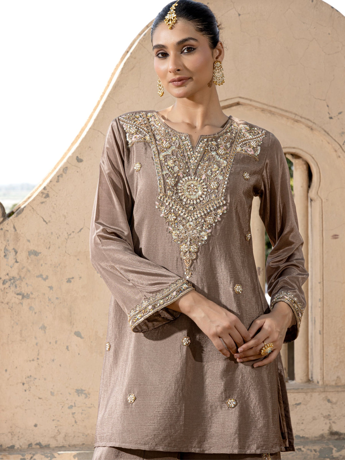 Pavni Russet Full Work Suit Set