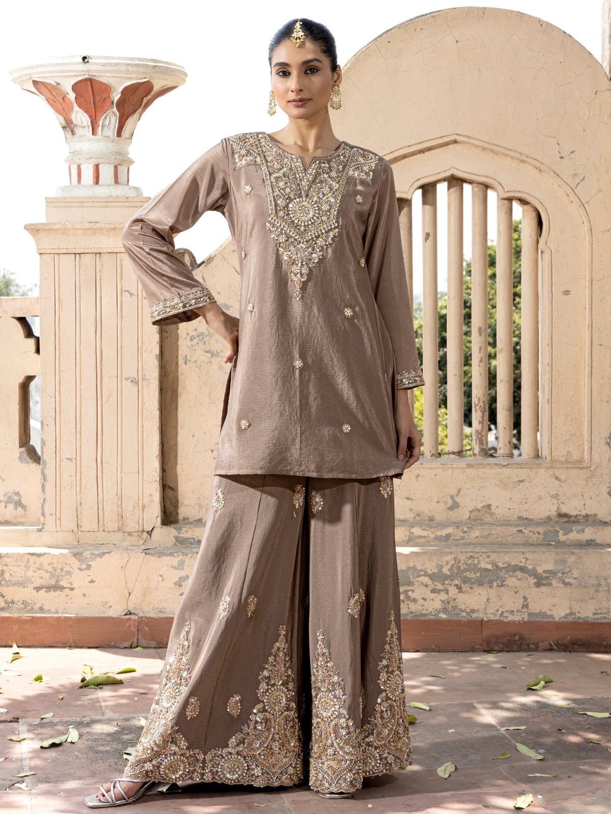 Pavni Russet Full Work Suit Set