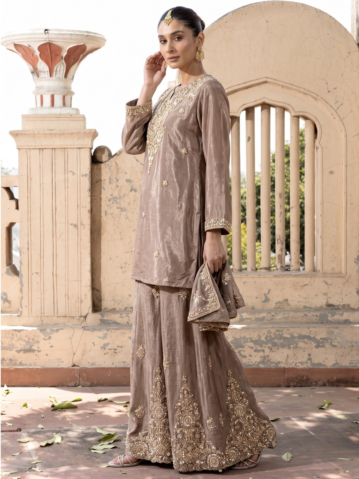 Pavni Russet Full Work Suit Set