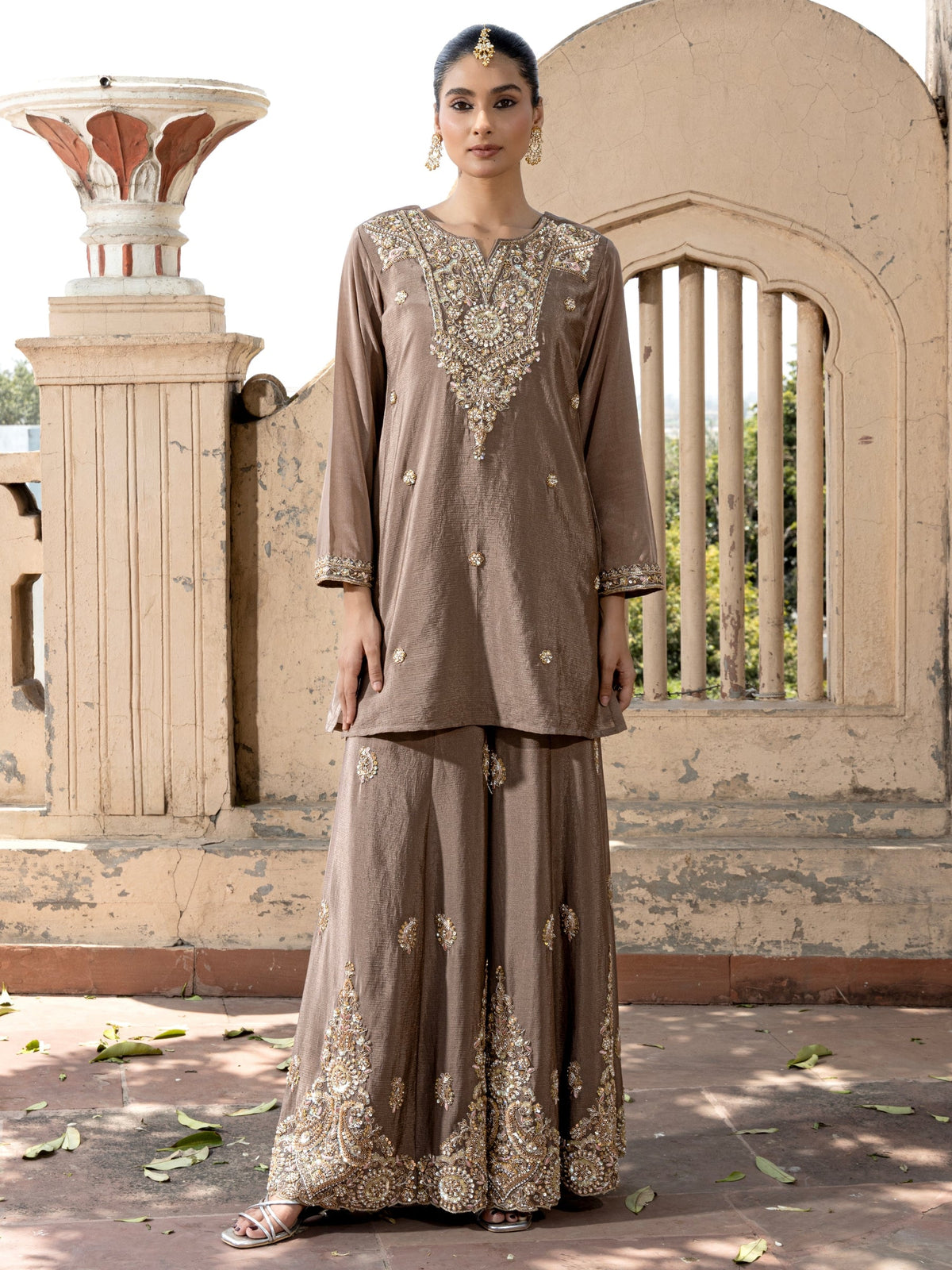 Pavni Russet Full Work Suit Set
