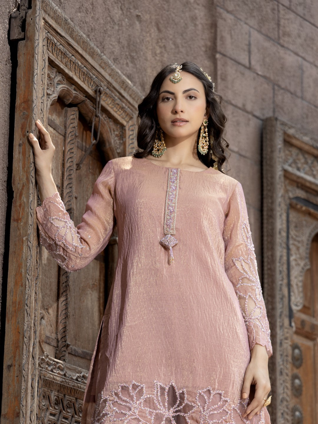Pavni Salmon Full Work Suit Set