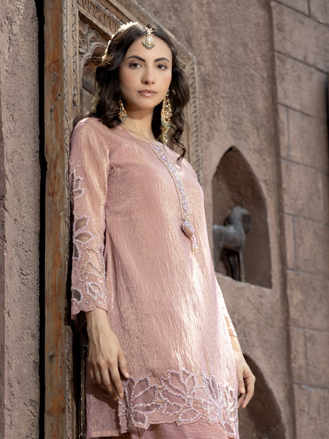 Pavni Salmon Full Work Suit Set