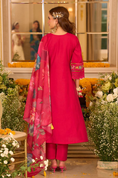 Nazia Rouge Embroidery Full Work Suit Set
