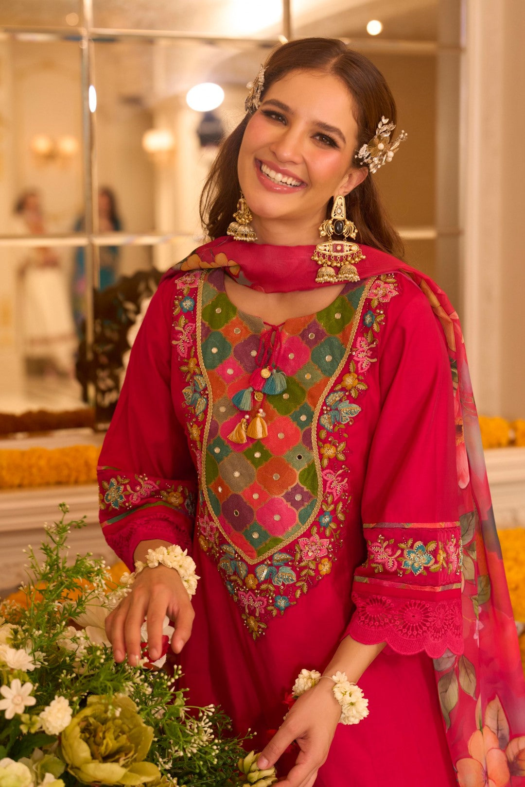 Nazia Rouge Embroidery Full Work Suit Set