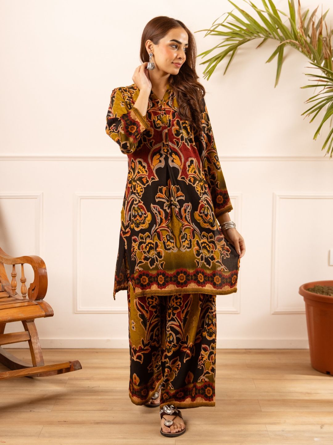 Karen russet printed Co-ord set