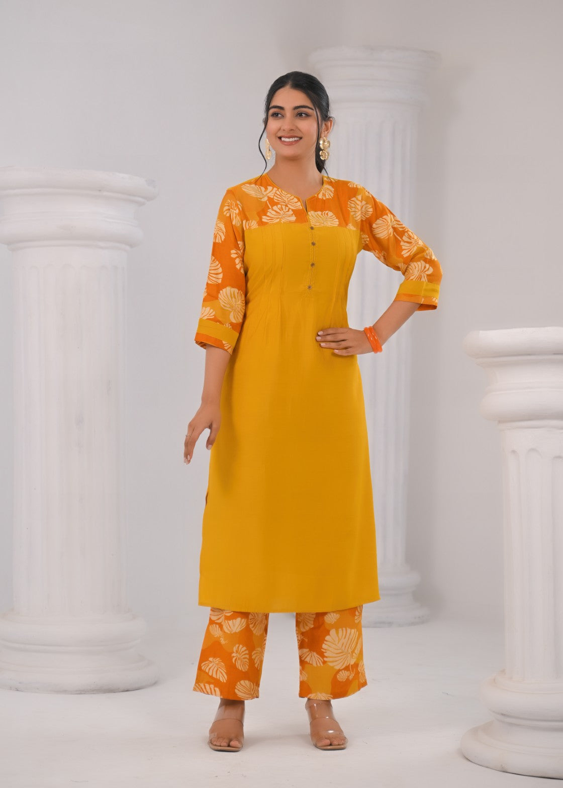 Sneha Sunrise Printed Kurta Pant Set