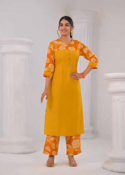 Sneha Sunrise Printed Kurta Pant Set