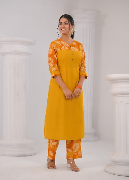 Sneha Sunrise Printed Kurta Pant Set