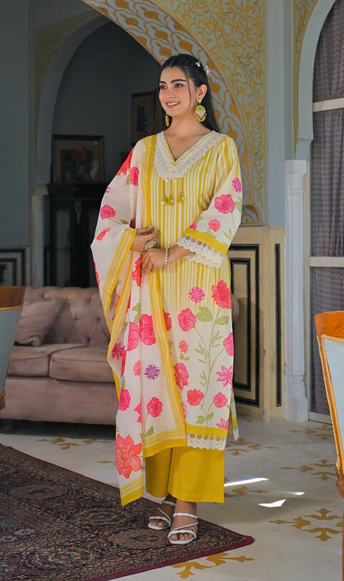 Punita Amber Cotton Suit Set