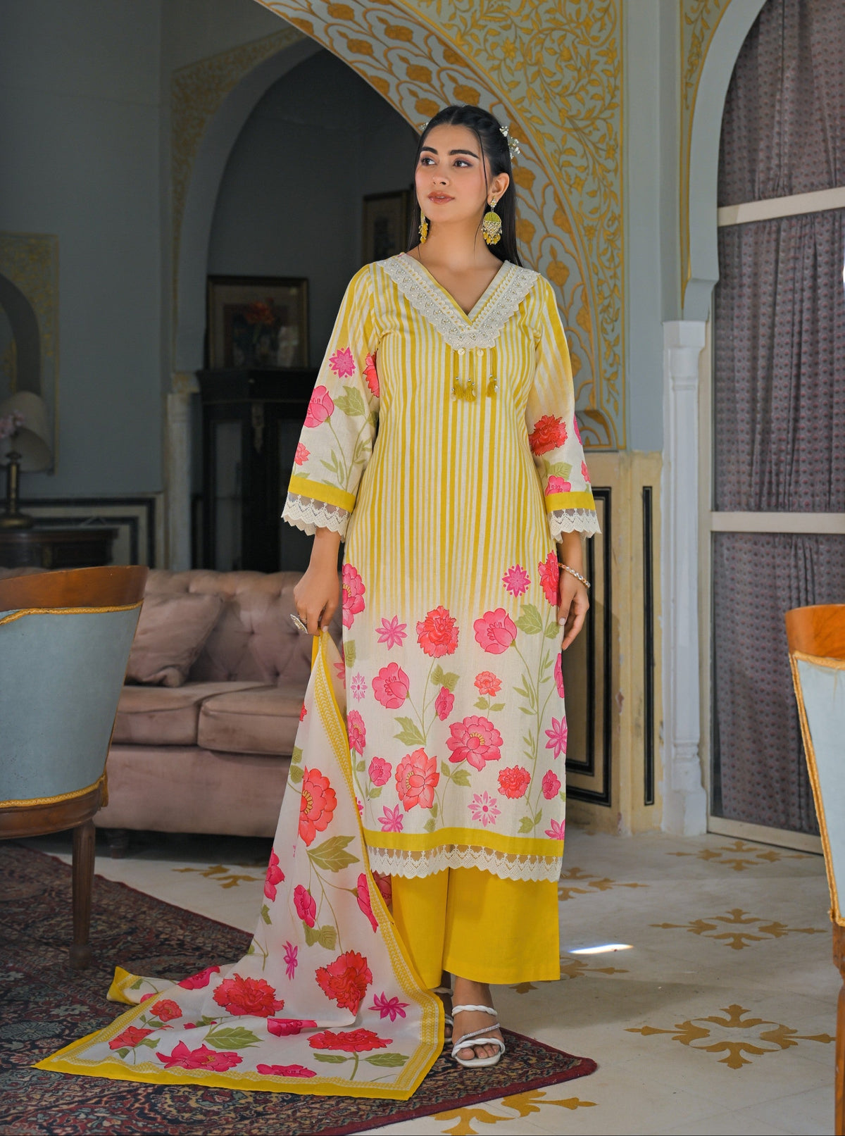 Punita Amber Cotton Suit Set