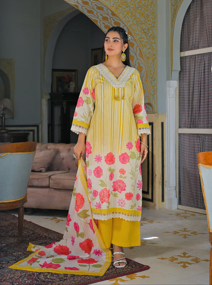 Punita Amber Cotton Suit Set